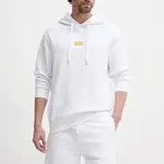 Bavlněná mikina Versace Jeans Couture pánská, bílá barva, hladká, 78GAIT08 CF01T