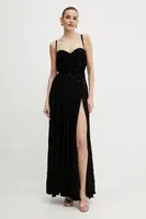 Šaty Elisabetta Franchi černá barva, maxi, ABR2252E2