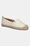 Kožené espadrilky Lauren Ralph Lauren Cameryn IV béžová barva, 802905304003
