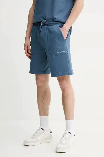 Bavlněné šortky Marc O'Polo pánské, modrá barva, 523402417010