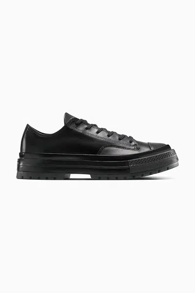Kožené kecky Converse Chuck 70 National unisex, černá barva, A14188C