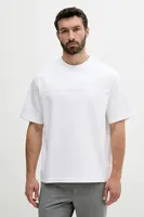 Bavlněné tričko Calvin Klein Jeans pánské, bílá barva, s aplikací, LV04RB295G