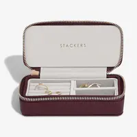 Cestovní krabička na šperky Stackers červená barva