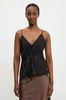 Halenka Answear.LAB dámská, černá barva, vzorovaná