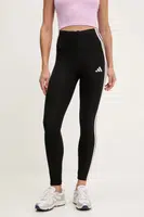 Legíny adidas Essentials dámské, černá barva, s aplikací, JW1815