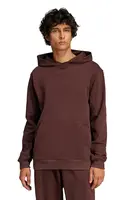 Mikina adidas Originals Premium Loved Hoodie pánská, hnědá barva, s kapucí, hladká, JC8351