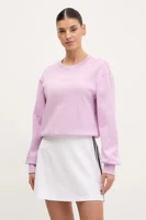 Bavlněná mikina adidas ALL SZN dámská, růžová barva, hladká, JJ1267
