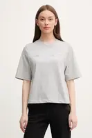 Bavlněné tričko United Colors of Benetton dámské, šedá barva, 3BL0D109D