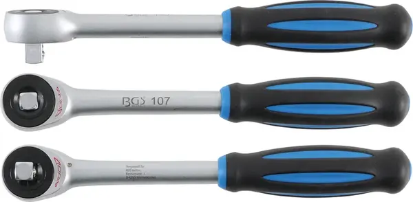 BGS technic Ráčna 1/2" s otočnou rukojetí a posuvným čtyřhranem - BGS 107