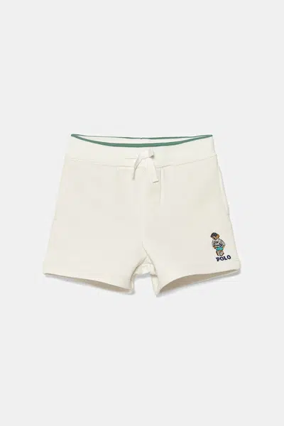 Dětské kraťasy Polo Ralph Lauren bílá barva, 320971484001