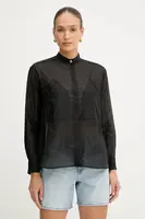 Košile s příměsí hedvábí Pinko