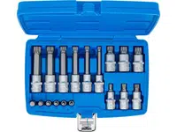 BGS Technic BGS 5172 Zástrčné bitové hlavice 1/4" a 1/2" vnitřní tisícihran (pro XZN) M4 ÷