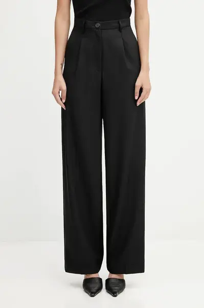 Kalhoty Fiorucci Wide Leg Tailored Wool