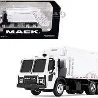 Mack LR with McNeilus Rear Load Refuse Body White 1/87 Diecast Model by First Gear