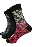 Floral Socks 3-Pack Black/Grey/Red