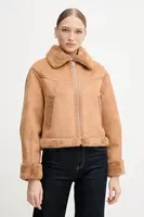 Bunda Gaudi hnědá barva, zimní, 521BD39002