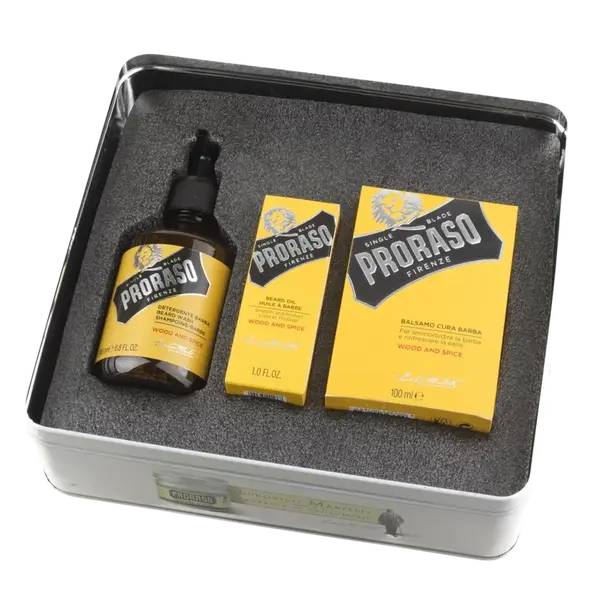 PRORASO Klasická dárková sada přípravků na plnovous
