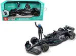 Mercedes-AMG W14 E Performance 63 George Russell "Petronas" Formula One F1 World Championship (2023) with Driver Figure 1/24 Diecast Model Car by Bbu