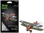 Model Kit Sopwith Camel Aircraft "World War I" British Royal Flying Corps (Moderate Difficulty) Steel Model by Metal Earth