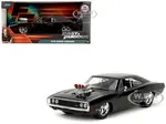 1970 Dodge Charger Black with Race Interior "Fast &amp; Furious" Movie 1/24 Diecast Model Car by Jada