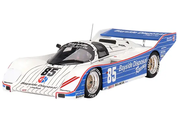 Porsche 962 85 Klaus Ludwig "Bayside Disposal Racing" Winner "IMSA Laguna Seca 300 Kilometres" (1987) 1/18 Model Car by Top Speed