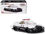 Nissan Skyline GT-R (R34) "Kaido Works (V2 Aero)" RHD (Right Hand Drive) Black and White "Japan Police" (Designed by Jun Imai) "Kaido House" Special