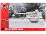 Level 3 Model Kit Tiger I "Mid Version" Tank with 2 Scheme Options 1/35 Plastic Model Kit by Airfix