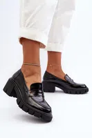 BIG STAR SHOES Dámské mokasíny na masivním podpatku Big Star
