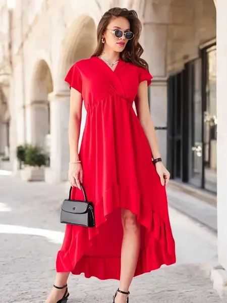 Resti Women's midi dress with an asymmetrical hem