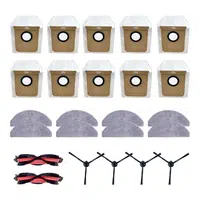Accessories Sets for ROIDMI EVE CC Robot Vacuum Cleanerï¼Roller Brush*2+Dust Bags*10+Mops*8+Side Brush*4ï¼