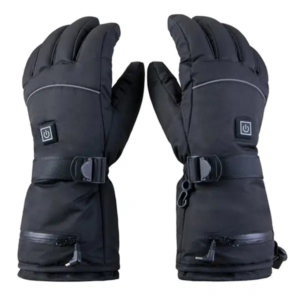 Electric Heating Gloves for Skating Cycling Outdoor Activities Rechargeable Thickened Gloves 5V 4000mAh Battery