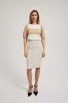 Marisse Women's Skirt L-Sc-4300 L.Beige