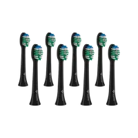 TRUELIFE SonicBrush Compact Heads Black Standard 8 ks