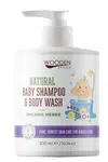 WOODENSPOON Dětský sprchový gel a šampon na vlasy 2v1 300 ml