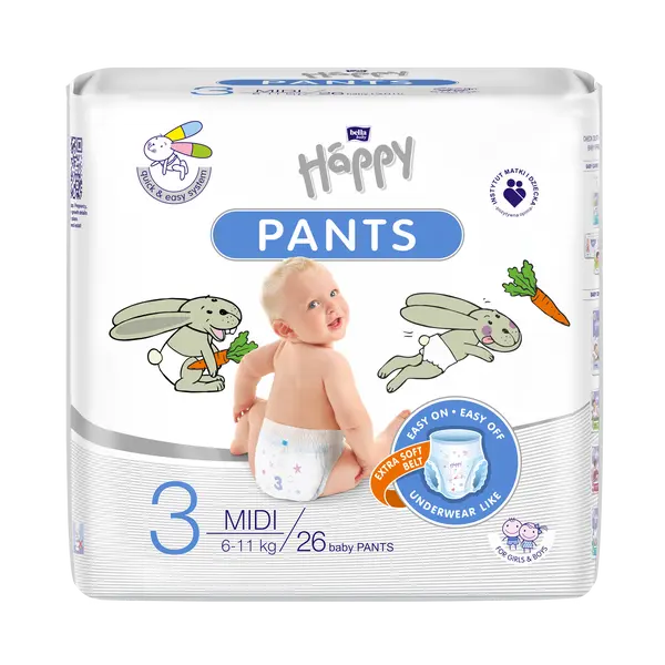 BELLA Pants Midi 6-11 kg 26 ks