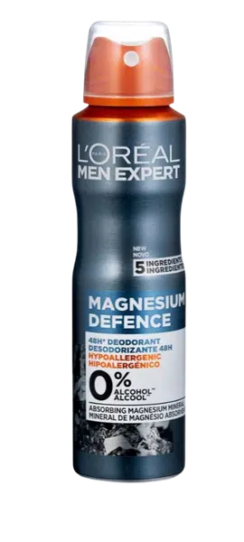 L'ORÉAL PARIS Men Expert Magnesium Defense deo sprej 150 ml