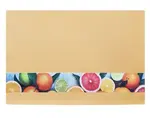 Vaflová kuchyňská utěrka 50x70 cm, citrusy, žlutá