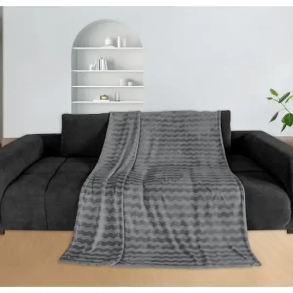 Deka Cashmere touch Nele 150x200 cm, antracit