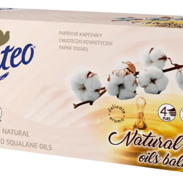 LINTEO Papírové kapesníky Premium – bílé, 4vrstvé 70 ks