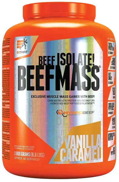 EXTRIFIT BeefMass  vanilka karamel 3 kg