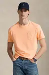 Bavlněné tričko Polo Ralph Lauren Tee pánské, žlutá barva, 710969628