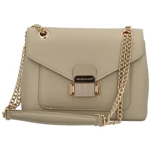 Dámská kabelka na rameno taupe - David Jones Hella