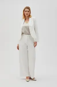 Marisse Women's Trousers L-Sp-4610 Off White