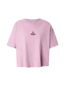 Volcom Tričko 'BLISS'  staroružová / čierna