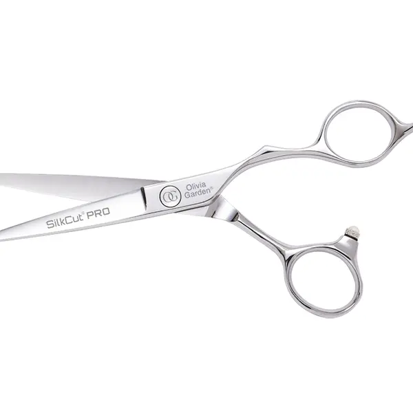 Kadeřnické nůžky Olivia Garden SilkCut® Pro Shear 5,75" - stříbrné (SI-PRO5.75) + dárek zdarma