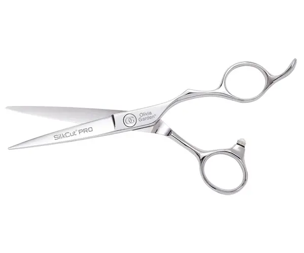 Kadeřnické nůžky Olivia Garden SilkCut® Pro Shear 5,75" - stříbrné (SI-PRO5.75) + dárek zdarma