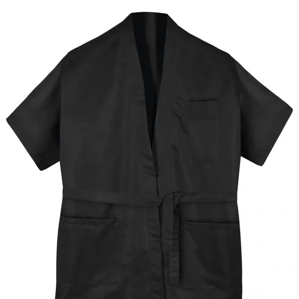Kadeřnické kimono na barvení a stříhání M-L Sibel - černé (598013202) + dárek zdarma