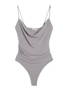 Bershka Košeľové body  sivá