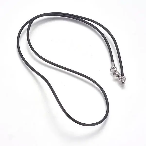 Rubber Cord Necklaces Making