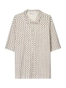 Bershka Košeľa  nebielená / čierna